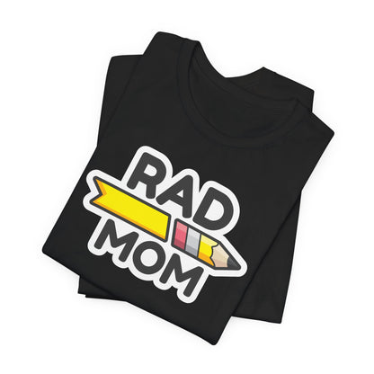 "RAD MOM" SQUAD Jersey Short Sleeve Tee