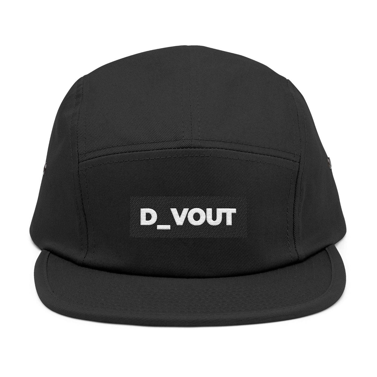 "D_VOUT" Embroidered 5-Panel Cap