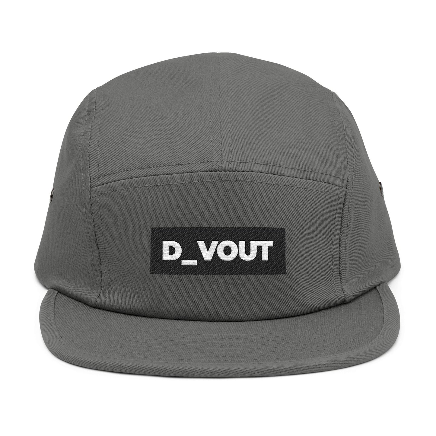 "D_VOUT" Embroidered 5-Panel Cap