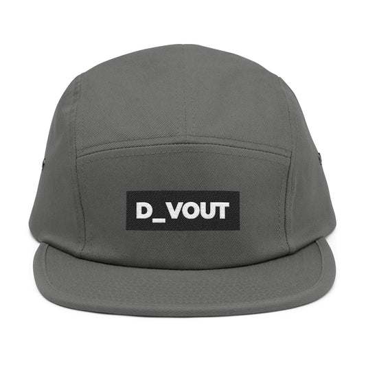 "D_VOUT" Embroidered 5-Panel Cap