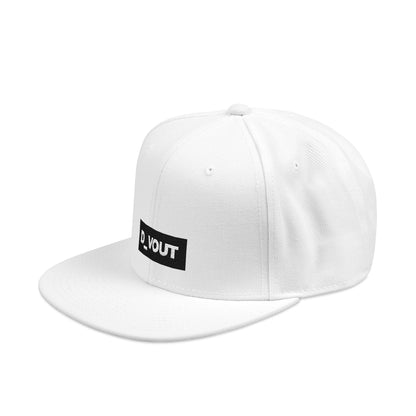 "D_VOUT" Embroidered Flatbill Snapback
