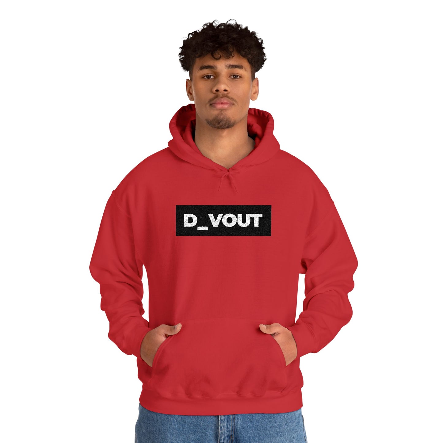 "D_VOUT" Large Embroidered Hoodie