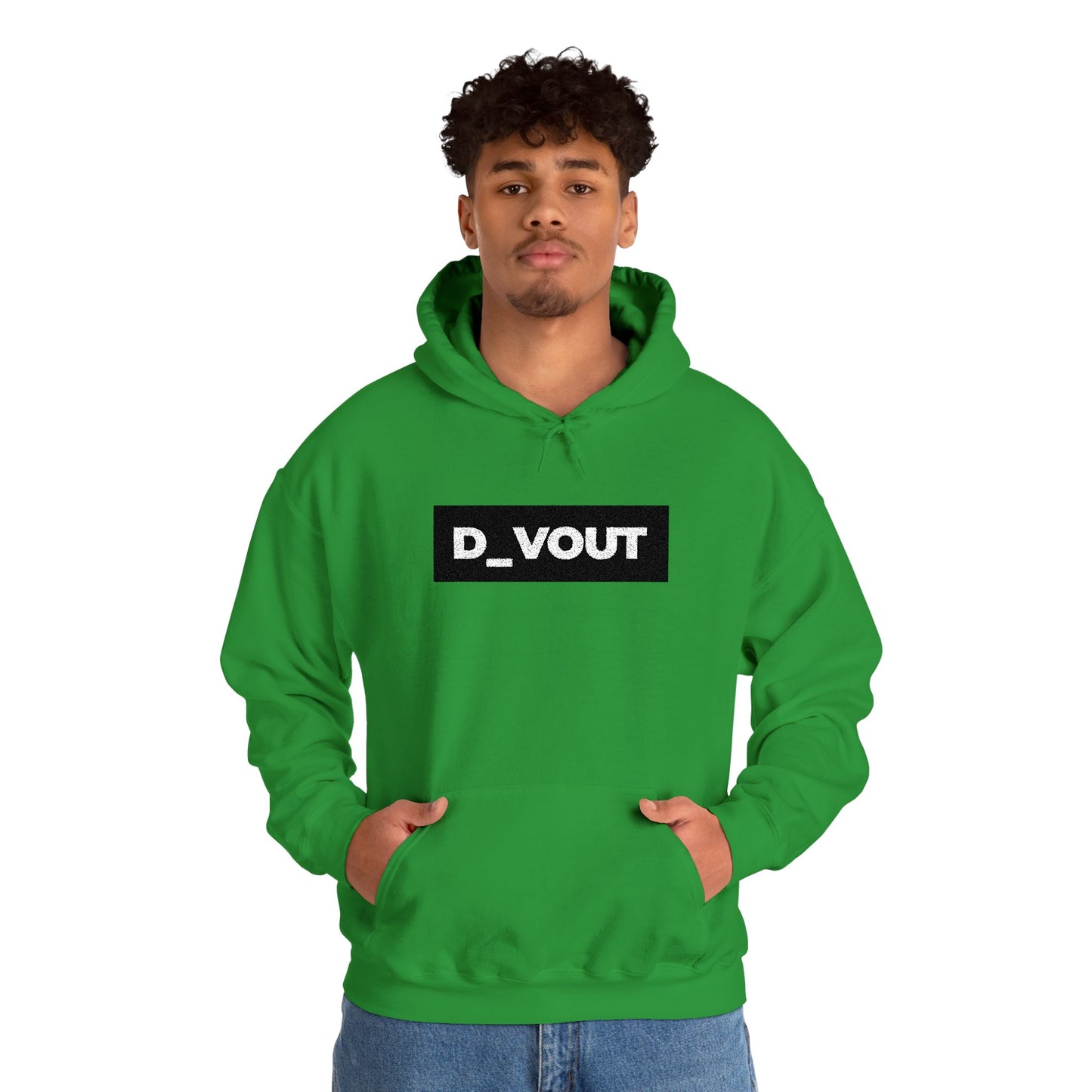 "D_VOUT" Large Embroidered Hoodie
