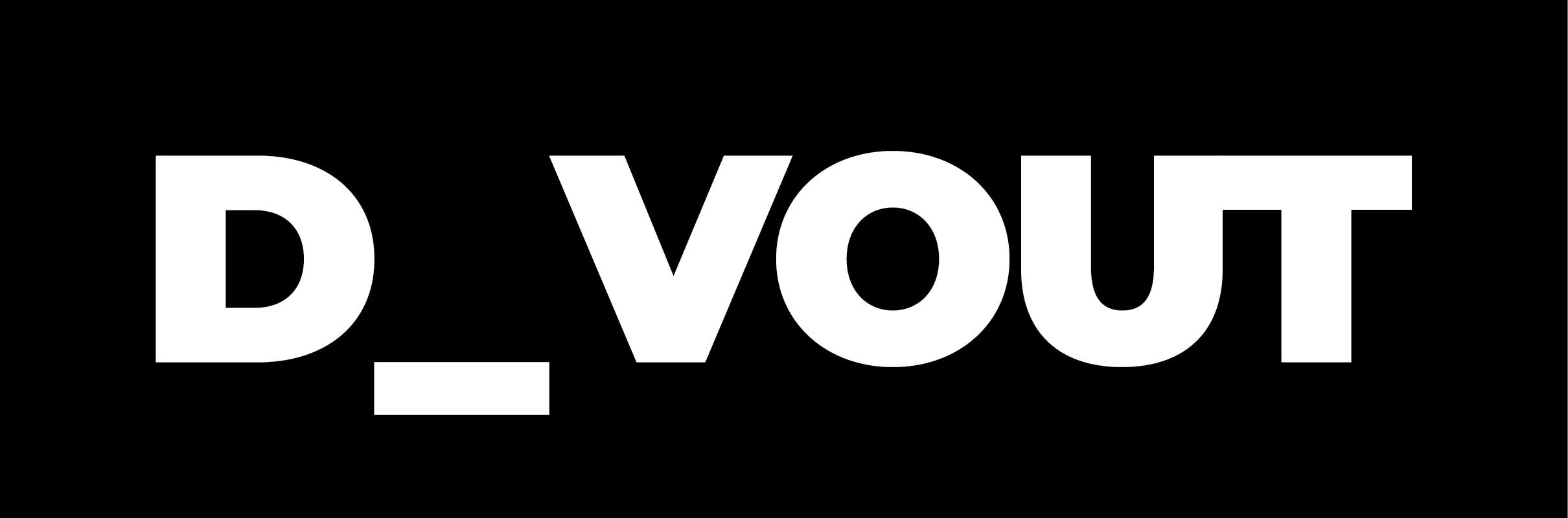 White text 'D_VOUT' on a black background